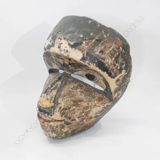 CARVED WOODEN TRIBAL MASK H.180mm