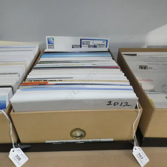 BOX NZ FIRST FIRST DAY ISSUES 2010 - 2012