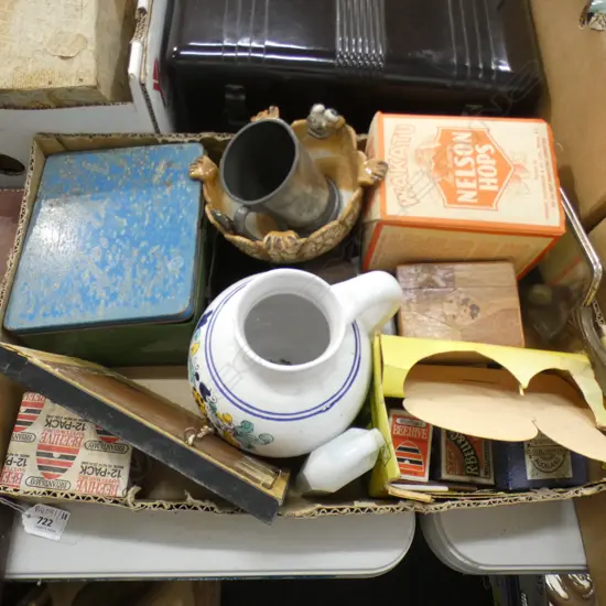 BOX LOT MATCH BOXES, ETC