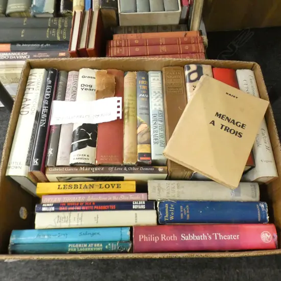 BOX LOT BOOKS; MODERN LITERATURE