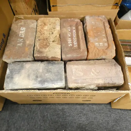 BOX LOT ASST. VINTAGE BRICKS