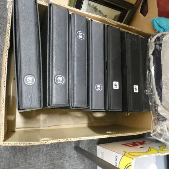 BOX LOT WWF FIRST DAY COVERS IN ALBUMS