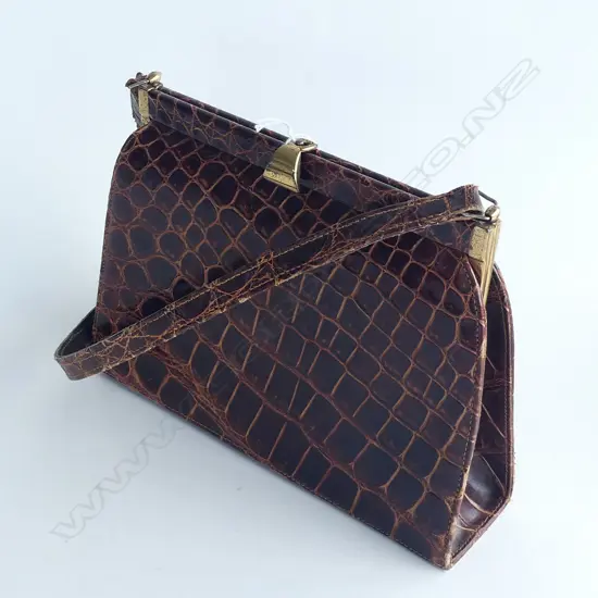 VINTAGE CROCODILE HANDBAG