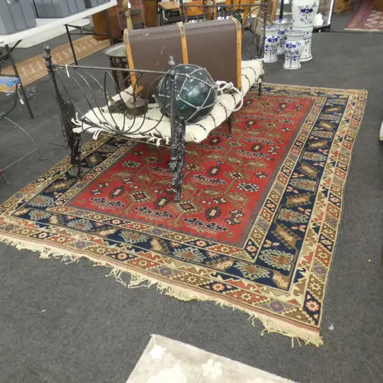 LARGE HAND KNOTTED ALL WOOL RUG 2800x2040mm