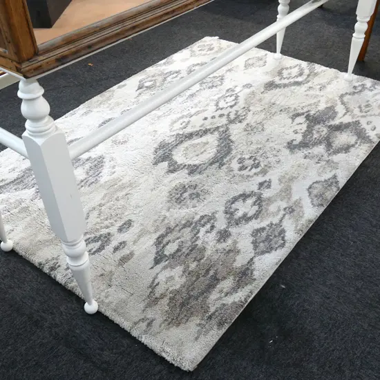 'CRETE' CREAM & FAWN PATTERNED RUG, 1200 x 1700mm