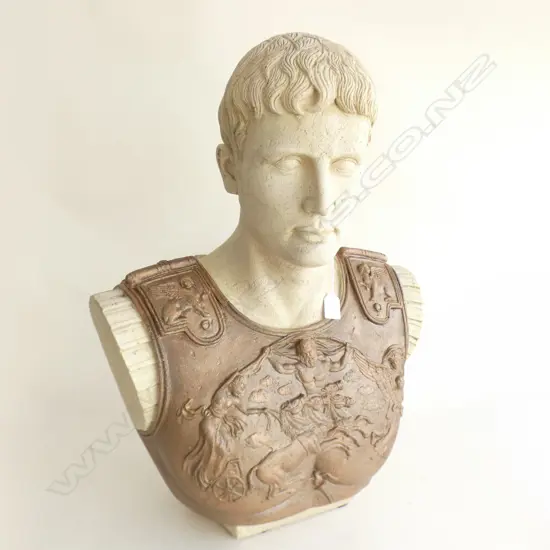 ROMAN STYLE COMPOSITE BUST - CAESAR? H.640mm