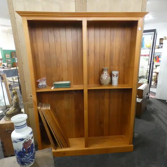 TALL SOLID RIMU BOOK SHELVES H 1220 X 1450MM