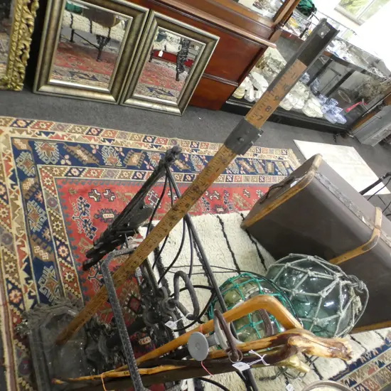 COWLEY WOODEN LEVELLING STAFF H 1280MM