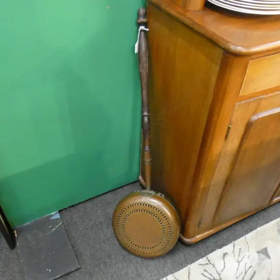 VINTAGE COPPER BED WARMER L.940mm