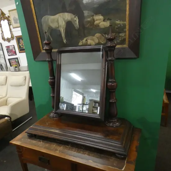 LG DARK WOODEN CHEVAL DRESSING TABLE  MIRROR  AF L 770MM