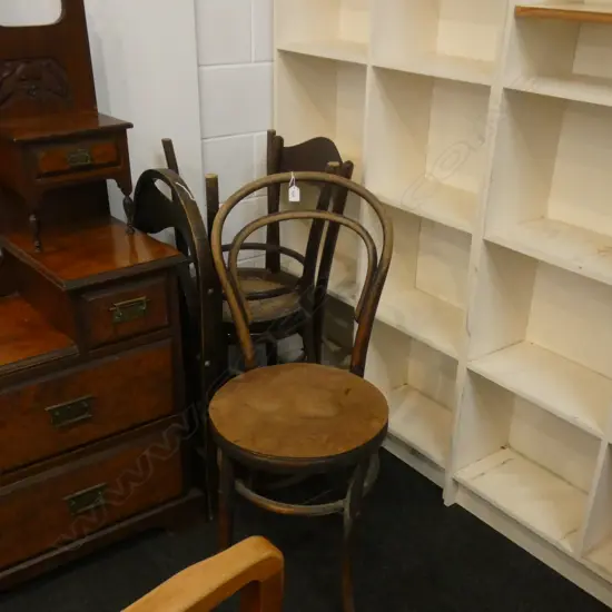 4 VINTAGE CHAIRS; BENTWOODS ETC (some AF)
