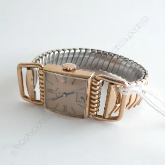 LORD ELGIN 14CT GOLD PLATED WRIST WATCH