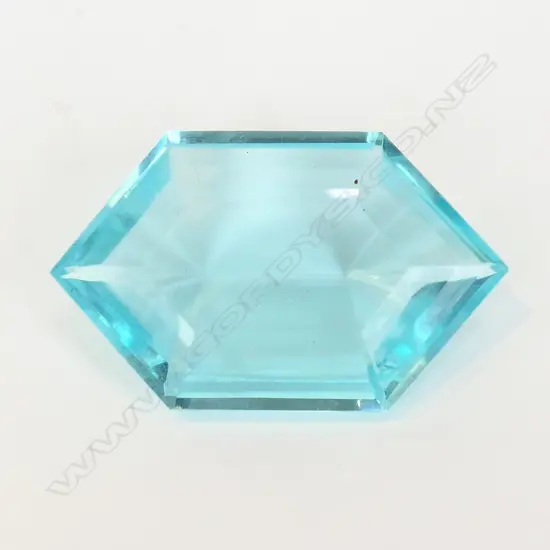 LARGE FAUX BLUE TOPAZ