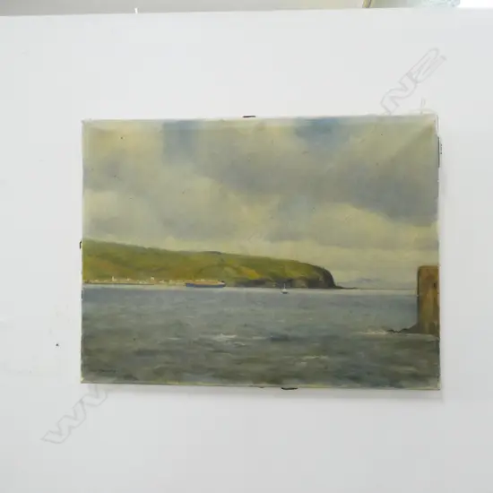 OIL PAINTING BY D. RAINEY 'P JARVIS BAY' W400MM