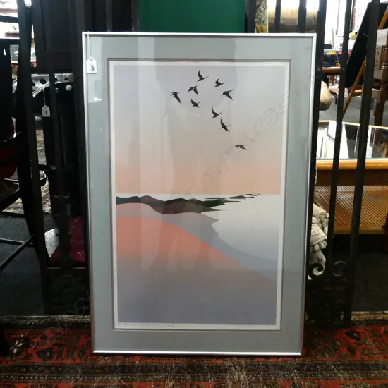 MALCOLM WARR 'FIRST ARRIVALS, FAREWELL SPIT' 20/135 '85 665x415mm