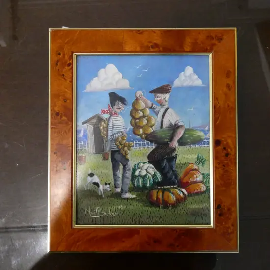 NOEL BARKER (ENGLISH 1924-?) 'ENTENTE CORDIALE' print 245x195mm