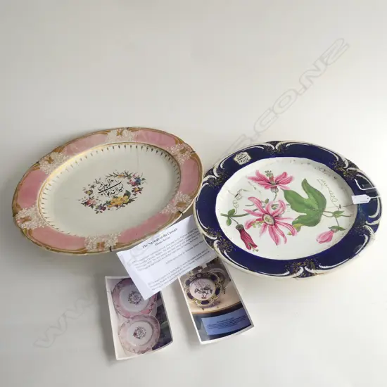 in 1829 two botanical specimen decorated services were made for His Highmess Wilibah Nabob Ashron; Head of the Carnatic