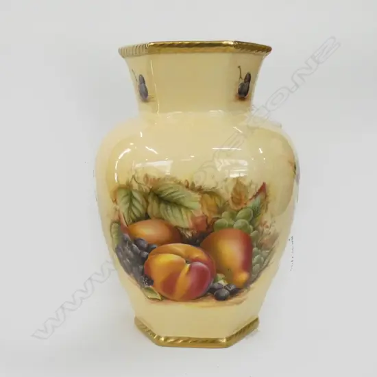 AYNSLEY ORCHARD GOLD VASE H 180 MM