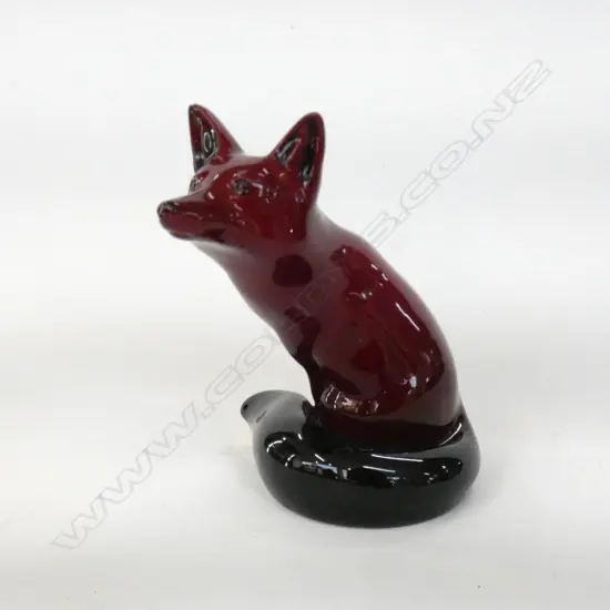 ROYAL DOULTON FLAMBE FOX H 110 MM