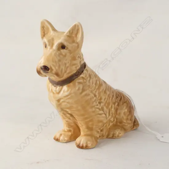 SYLVAC BROWN HALF SIZED LONG HAIRED TERRIER H 130 MM