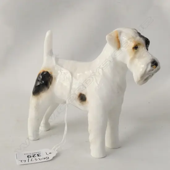 STAFFORDSHIRE HALF SIZE STANDING TERRIER H 110 MM