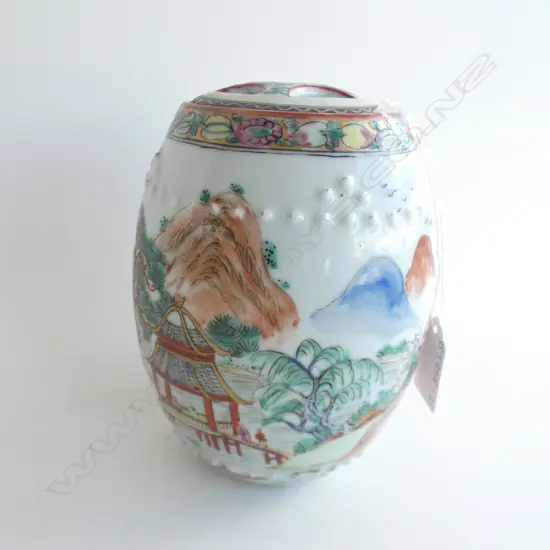 CHINESE JAR WITH LID H 170MM