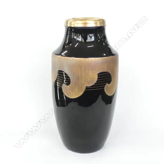 RETRO GERMAN GILT VASE H320 MM