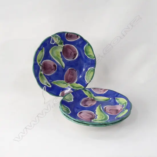 3 COUNTRY FAIR ITALIAN PLATES DIA 210MM