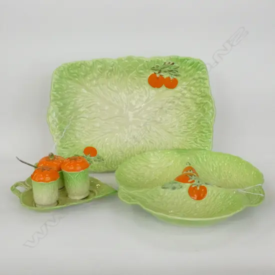 BESWICK 3 PCS LEAF & TOMATO PATTERN CHINA