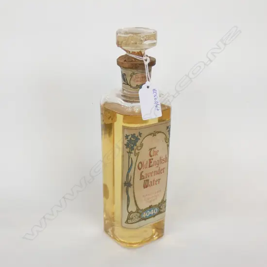 THE OLD ENGLISH LAVENDER WATER 4040" ORIGINAL BOTTLE & CONTENTS - STILL SEALED H230MM