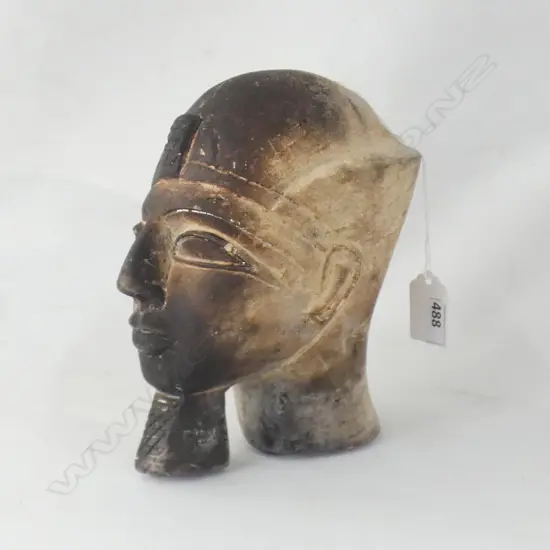 CARVED STONE EGYPTIAN PHAROAH H 190MM