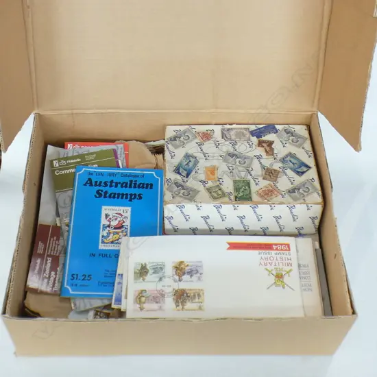 LG BOX OLD STAMPS ETC...