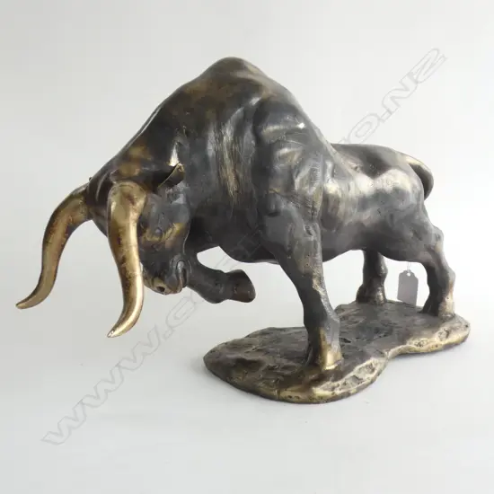 BRONZED METAL BULL L.400mm
