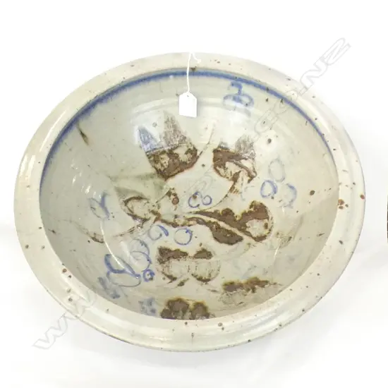 MASSIVE STUDIO POTTERY GLAZED BOWL