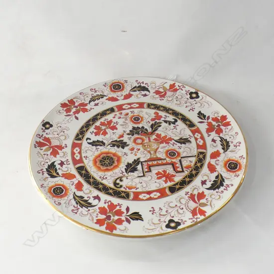 LARGE & HEAVY MASONS IRONSTONE IMARI CAKE PLATE 365mm dia