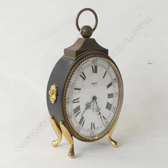 SWIZA 8 OVAL CARRIAGE CLOCK H 230MM