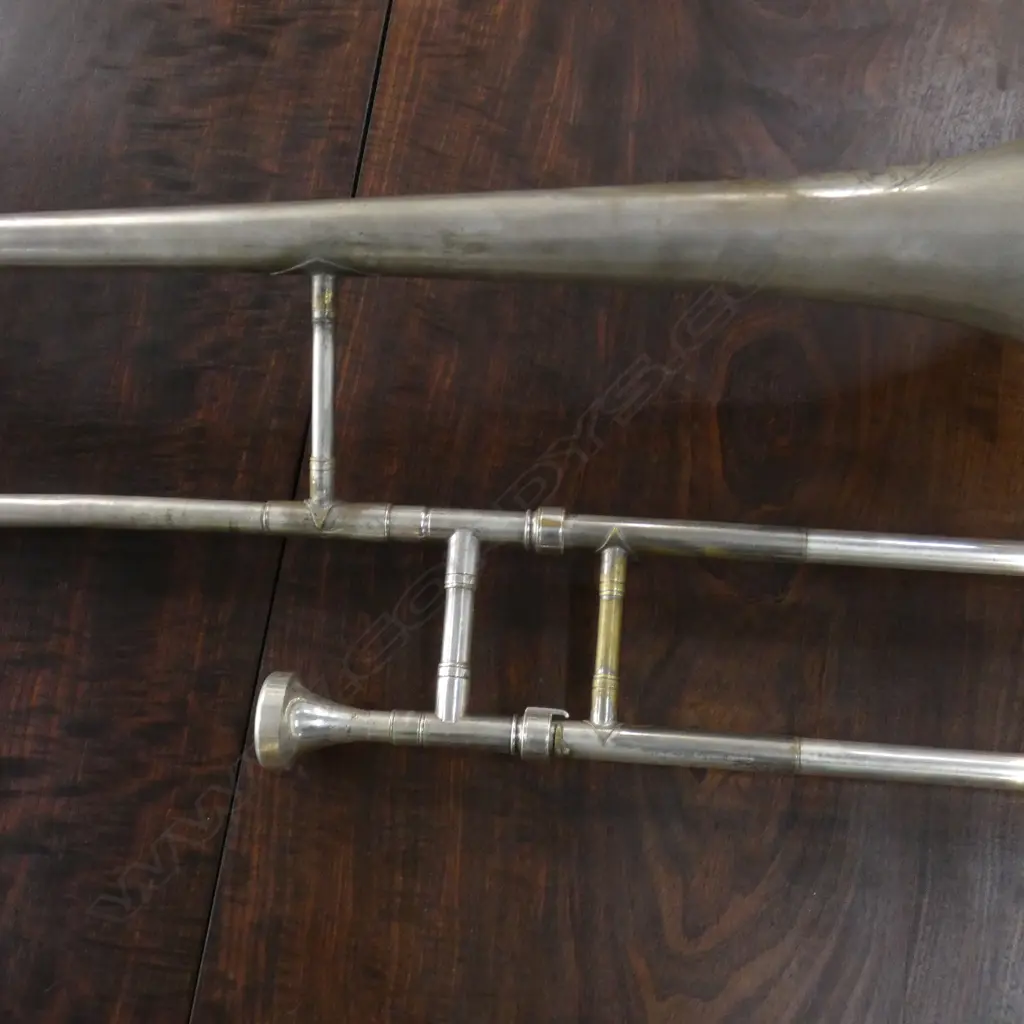 VINTAGE AMERICAN 'CAVALIER' TROMBONE, CASED  Image 1++