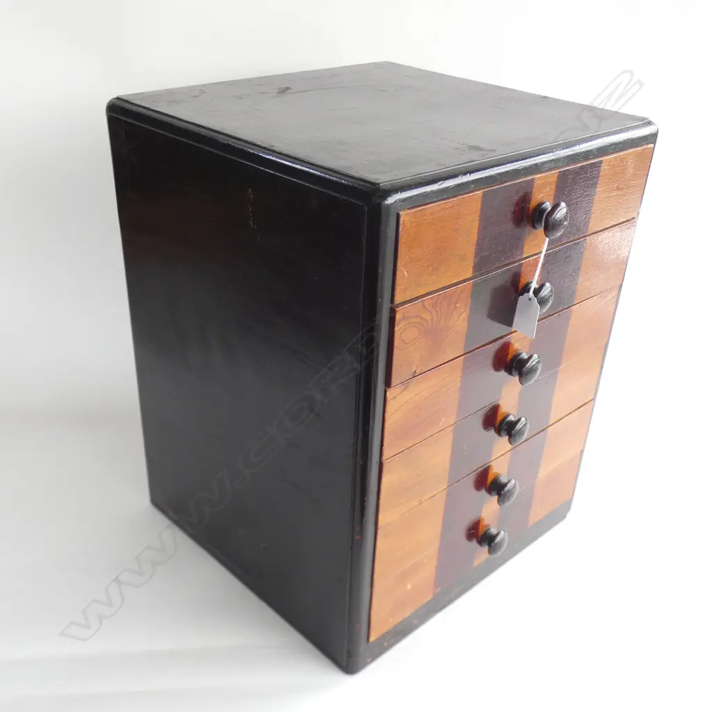 VINTAGE COLLECTORS SET OF 6 DRAWERS H.455mm Image 1++