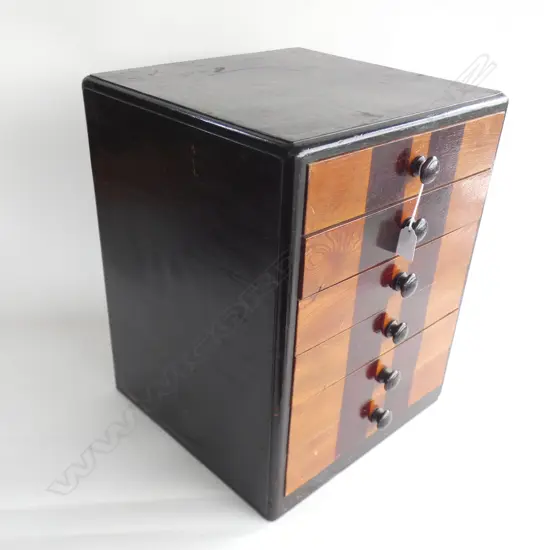 VINTAGE COLLECTORS SET OF 6 DRAWERS H.455mm