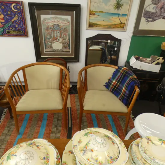 PR FINN OSTERGAARD STYLE SCANDINAVIAN ARMCHAIRS...