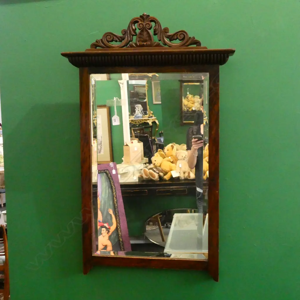 LARGE EDWARDIAN MIRROR 1000x630mm Image 1++