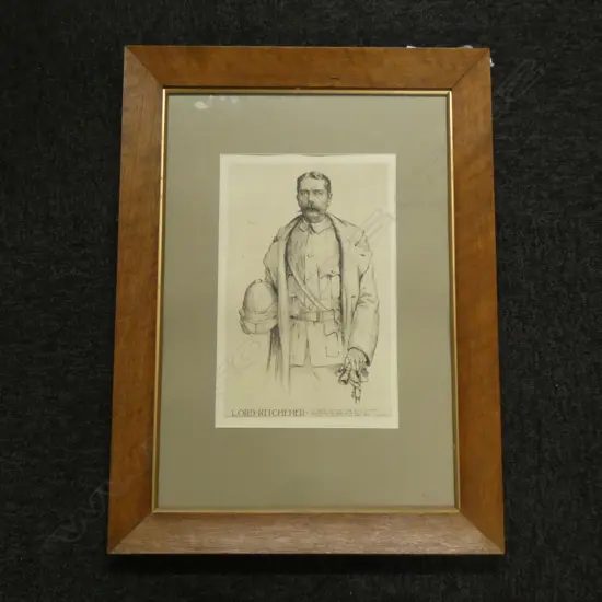 BOER WAR PERIOD ENGRAVING OF LORD KITCHENER C.1899 320x210mm