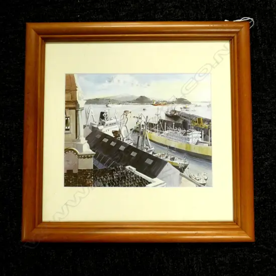 JOHN CASTLE PRINT 'WAITEMATA VISTA' 185x235mm