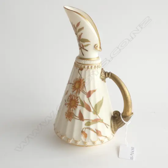 ROYAL WORCESTER GOLD GILD 19TH CENTURY JUG - HANDLE HAS BEEN REGILDED H. 220MM