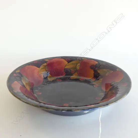 MOORCROFT POMEGRANATE BOWL 280mm dia CHIP TO RIM