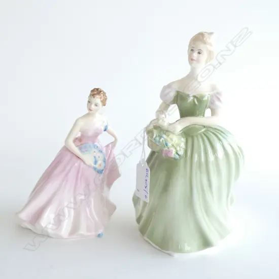 2 ROYAL DOULTON FIGURINES; 'INVITATION' & 'CLARISSA' H.190mm