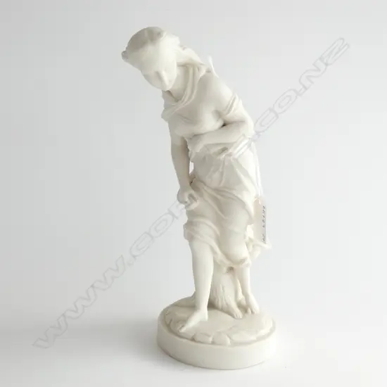 WORCESTER? PARIAN FIGURE 'BEFORE THE WIND'