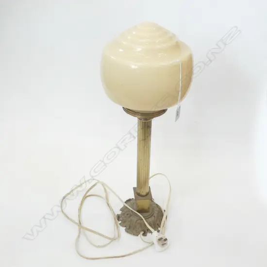 GILT LAMP ART DECO SHADE H.590mm