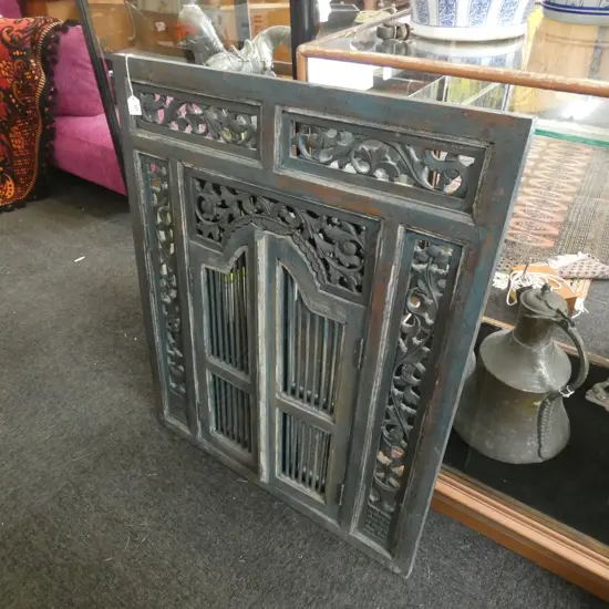 INDONESION PANELLED MIRROR H 980 MM