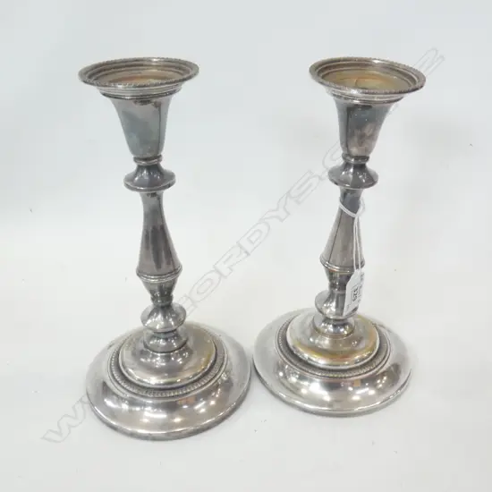 PR SILVER PLATE CANDLESTICKS H.250mm